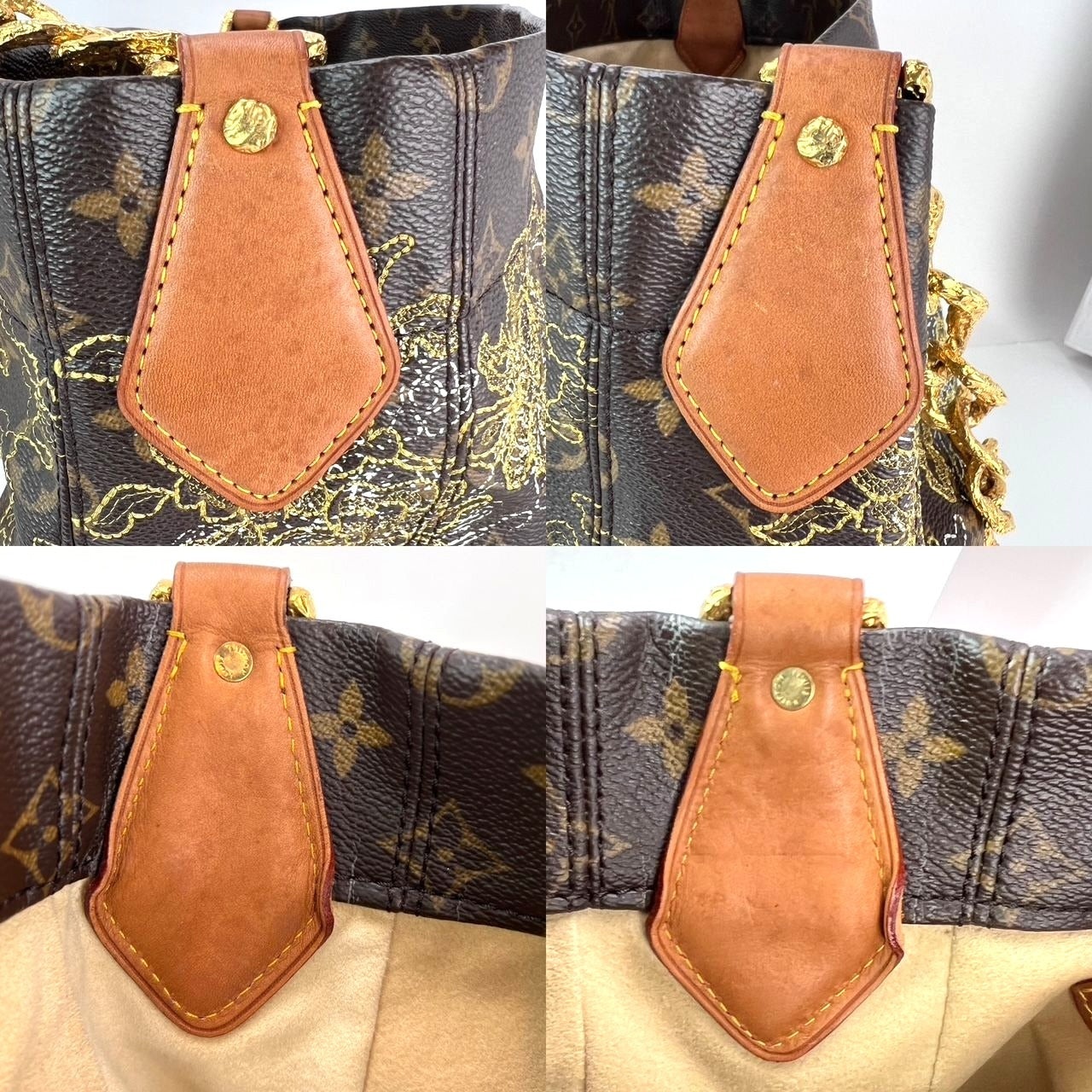 Louis Vuitton Dentelle Fersen Gold Monogram Tote Bag Limited Edition - 4
