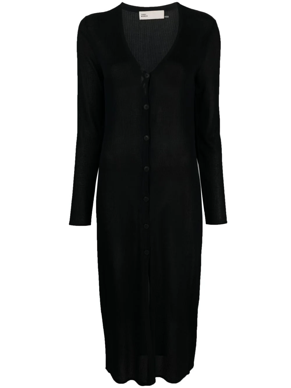 V-neck knitted dress - 1