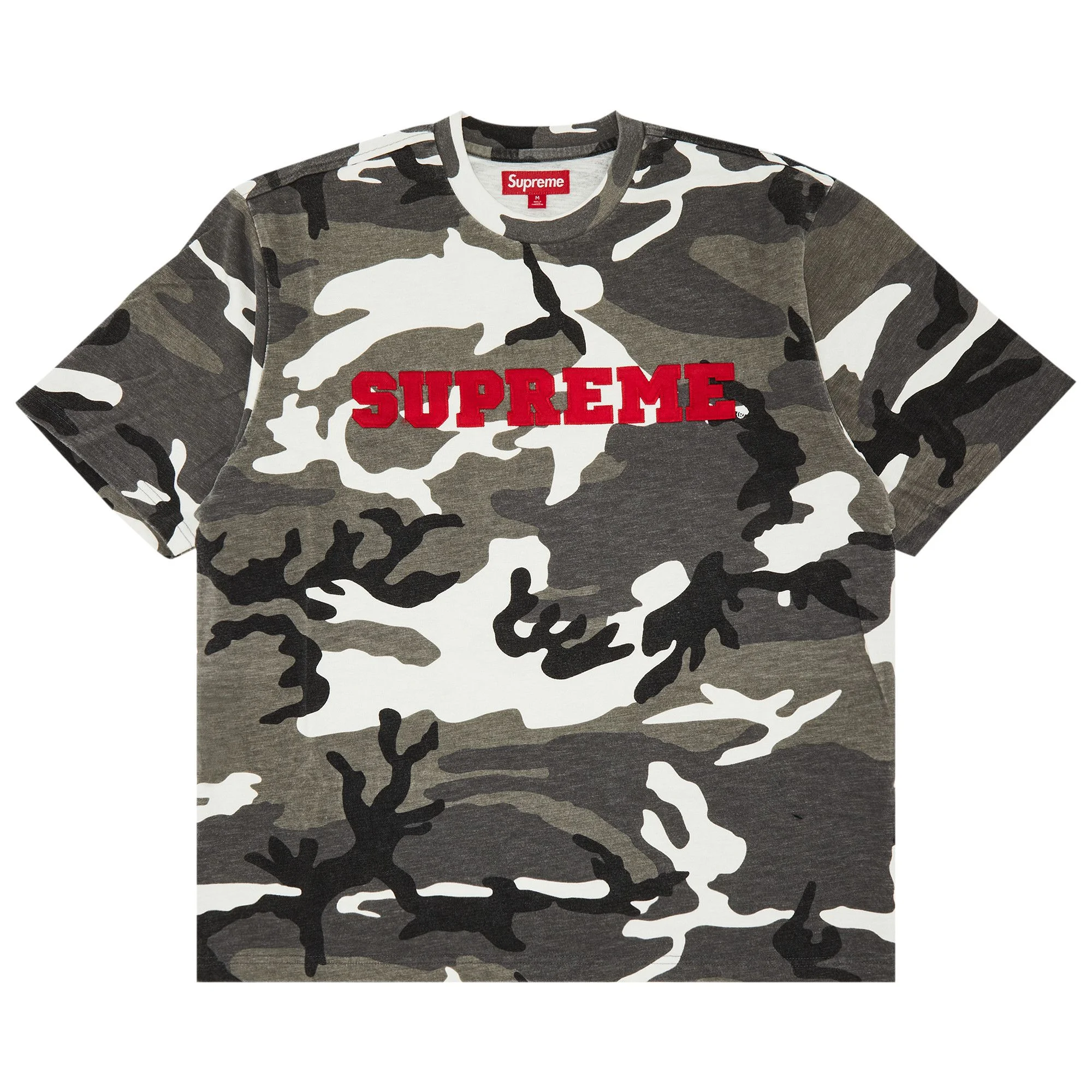 Supreme Collegiate Short-Sleeve Top 'Snow Camo' - 1