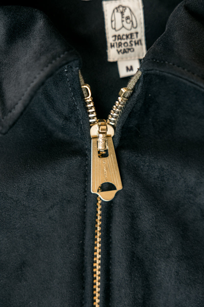 HIROSHI KATO The Propeller Velour Knit - Jet Black outlook