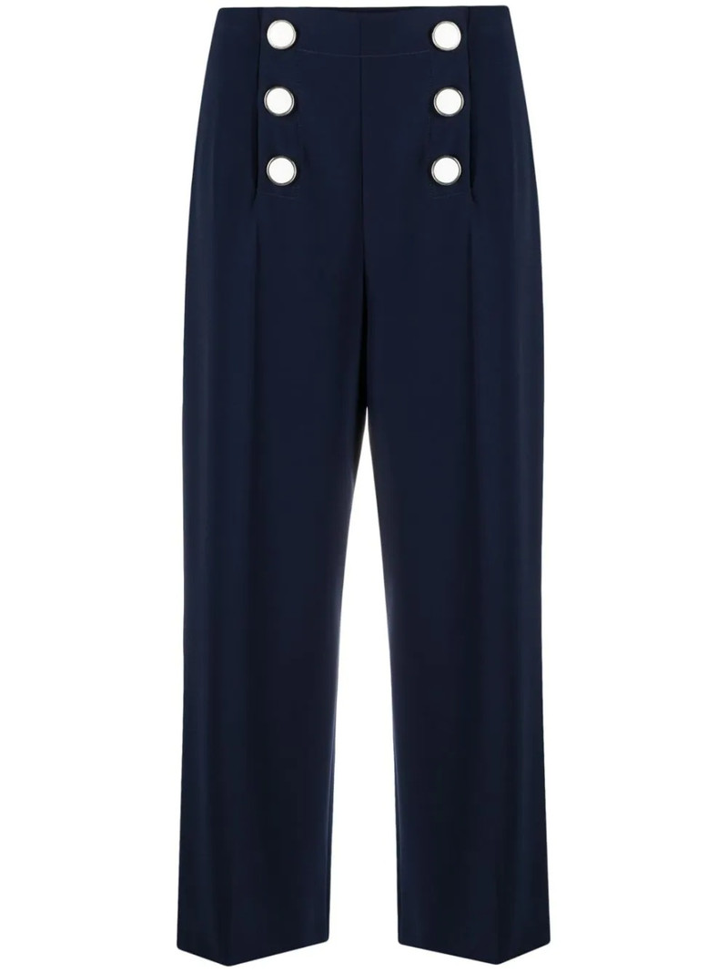 double breasted cropped trousers 1