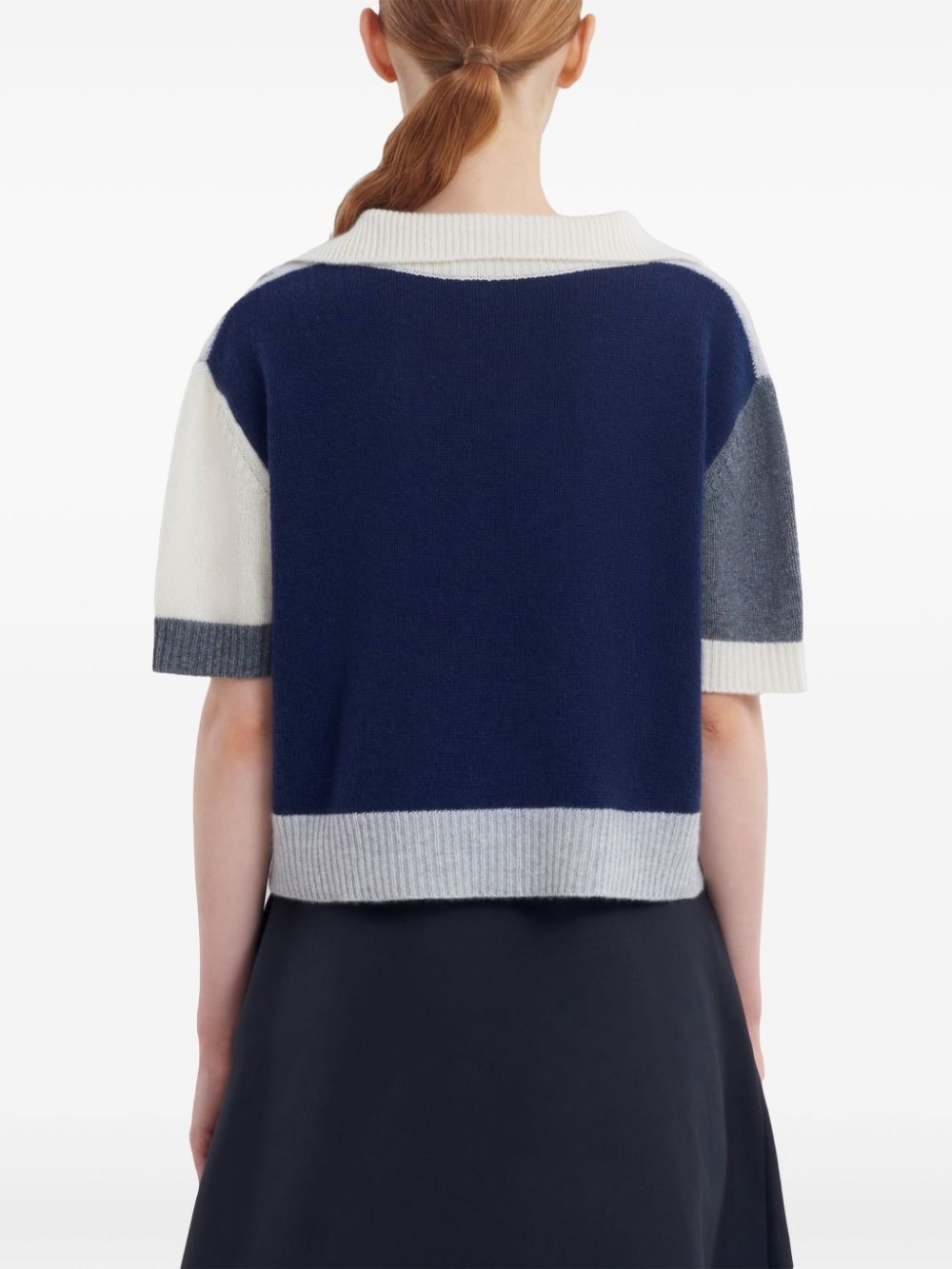 v-neck ribbed t-shirt - 4