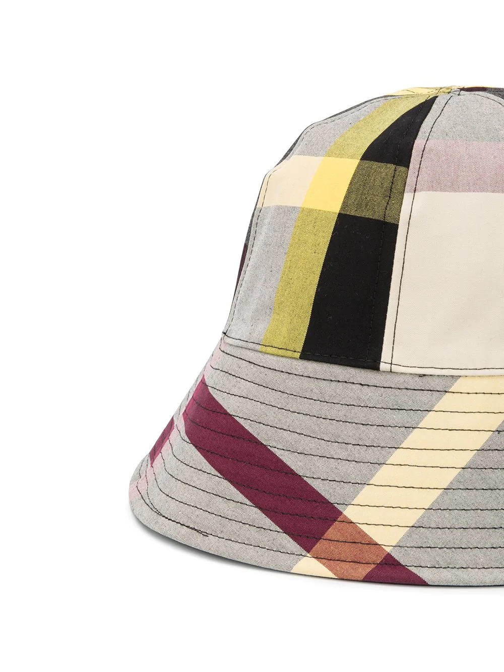 check print bucket hat - 2