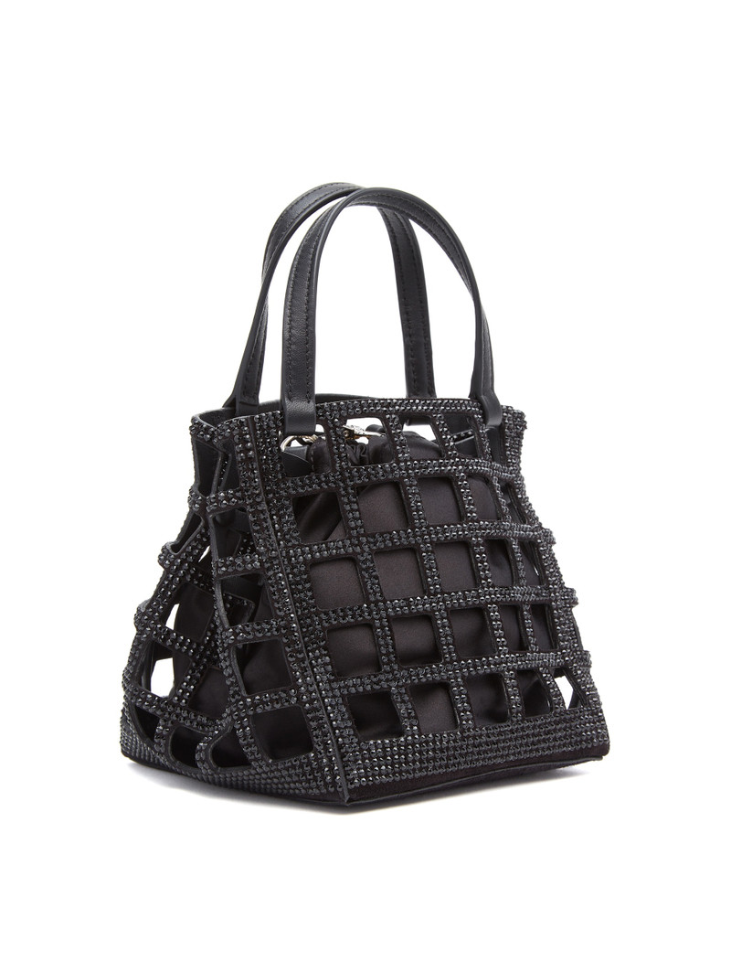 Oscar de la Renta MINI CRYSTAL GRID SQUARE TOTE outlook
