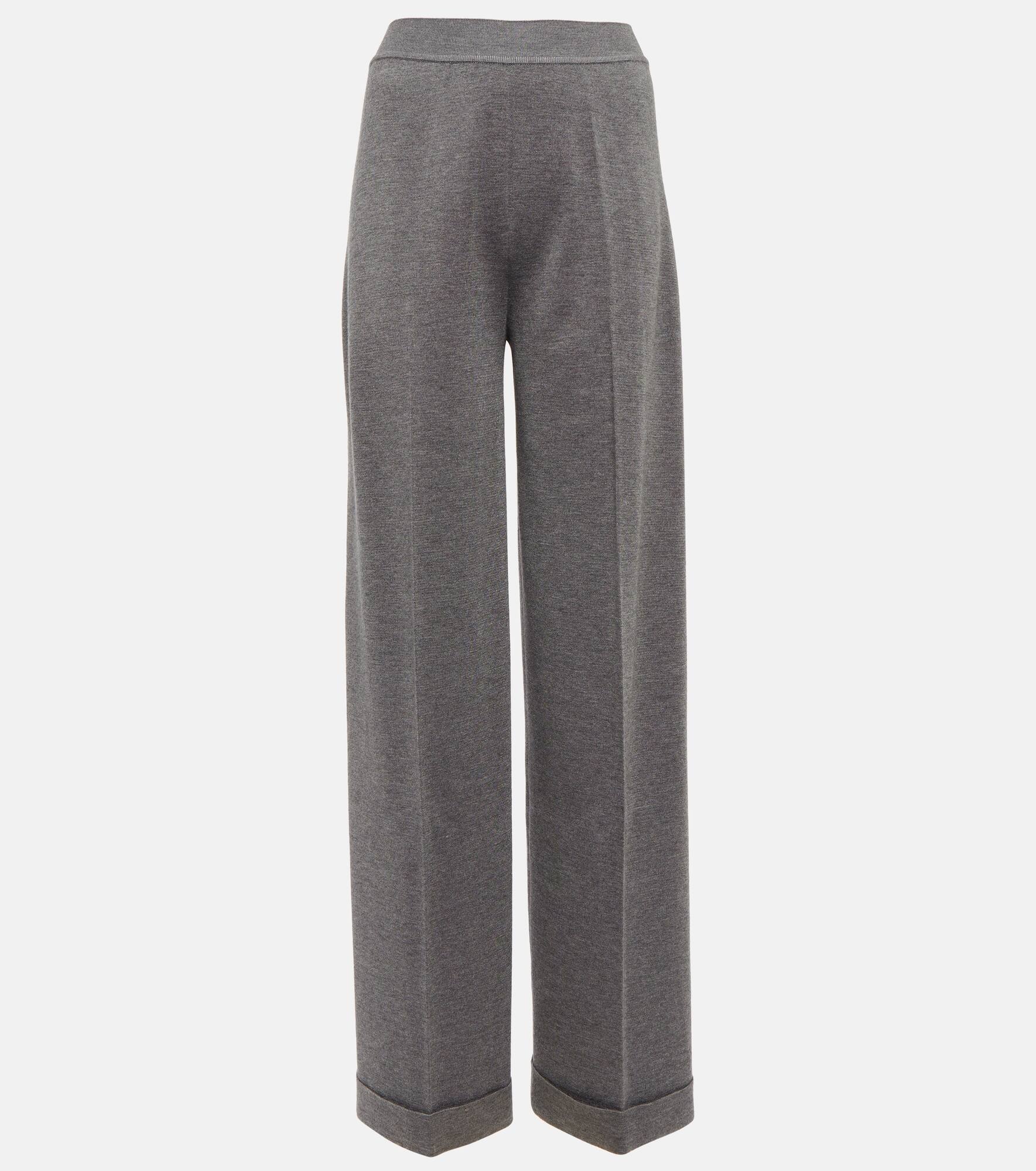Cashmere and silk pants - 1