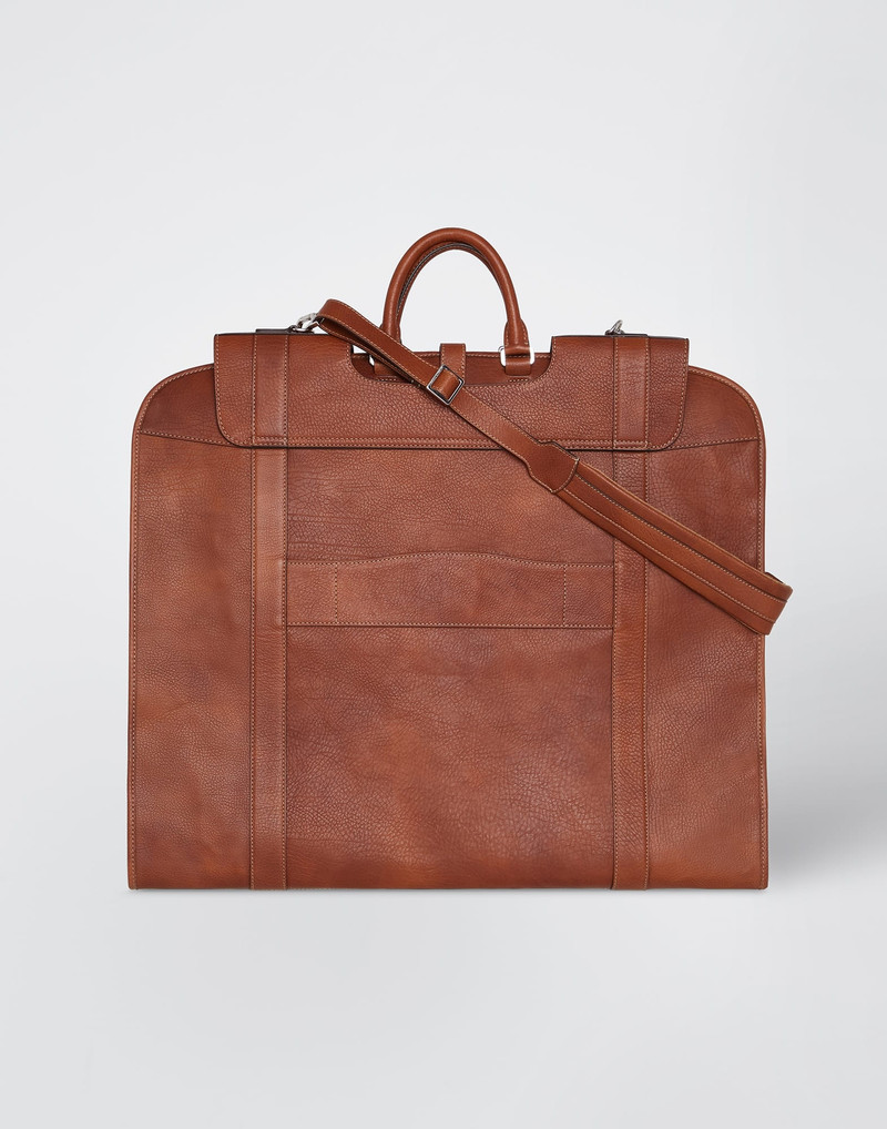 Brunello Cucinelli Grained calfskin suit holder outlook