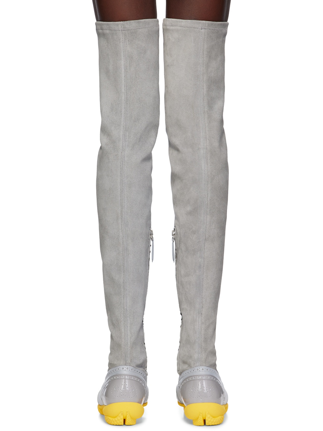 Gray Sonia High Boots - 2