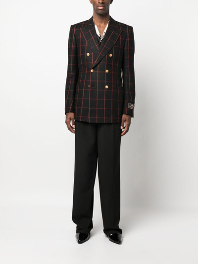 GUCCI wool double-breasted blazer outlook