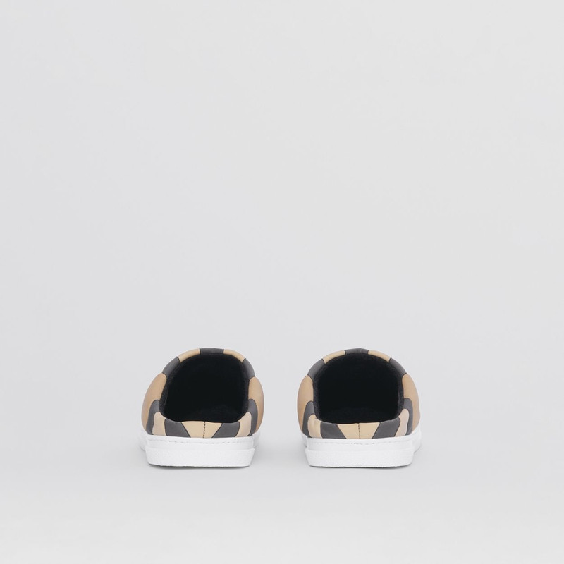 Vintage Check Wool-lined Slippers 5