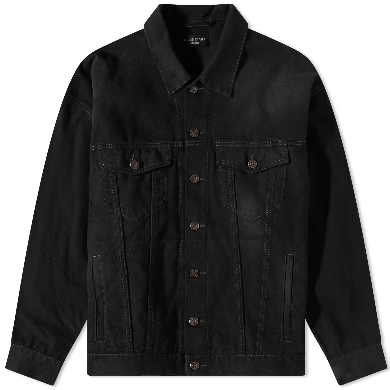 BALENCIAGA Balenciaga Oversized Political Campaign Logo Denim 