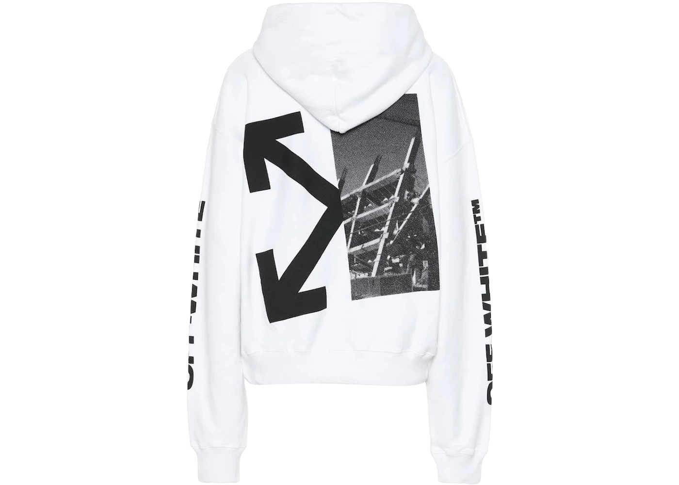 OFF-WHITE Splitted Arrows Hoodie White/Black - 2
