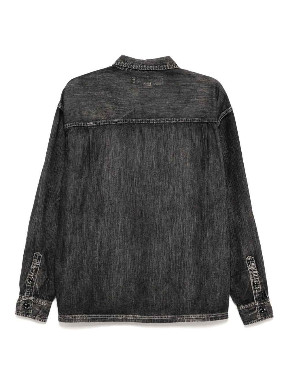 NEIGHBORHOOD washed denim shirt | REVERSIBLE
