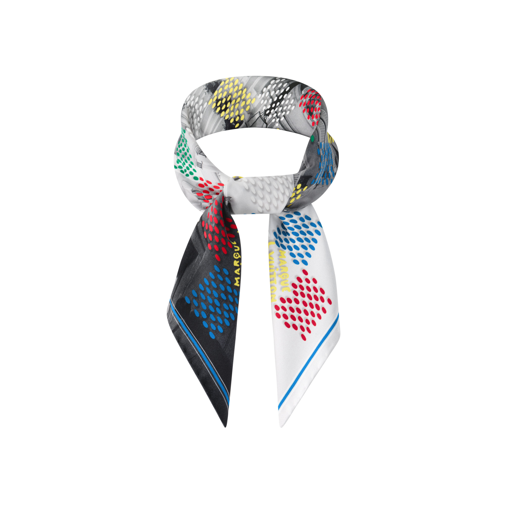 LV Vers Damier Silk Bandana - 3