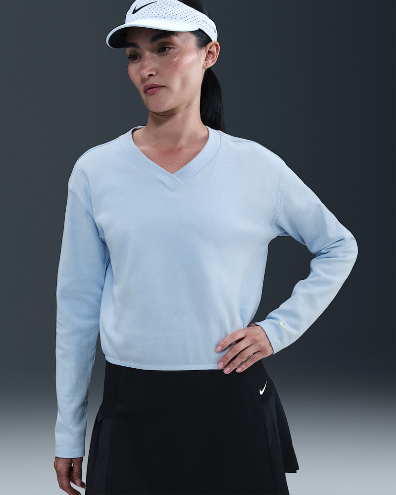 Nike Women's V-Neck Long-Sleeve Golf Top 1
