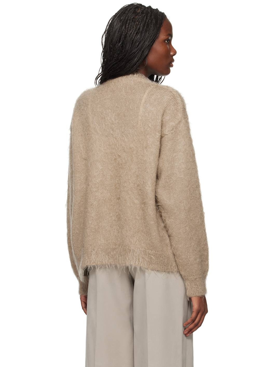 トップス AURALEE MOHAIR CARDIGAN Auralee Kid Mohair Sheer Knit Cardigan Camel – Neighbour