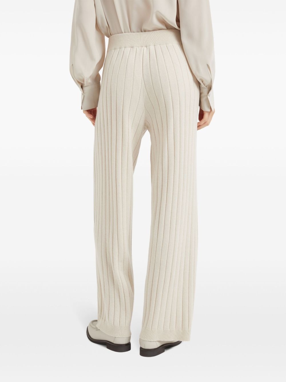 ribbed-knit cashmere pants - 4