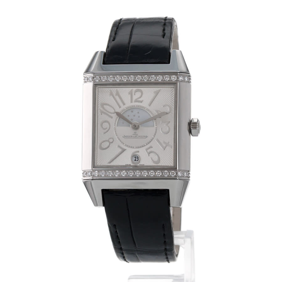 Pre-owned Jaeger-LeCoultre Reverso Squadra Lady Duetto Automatic Diamond White Dial Ladies Watch Q70 - 3