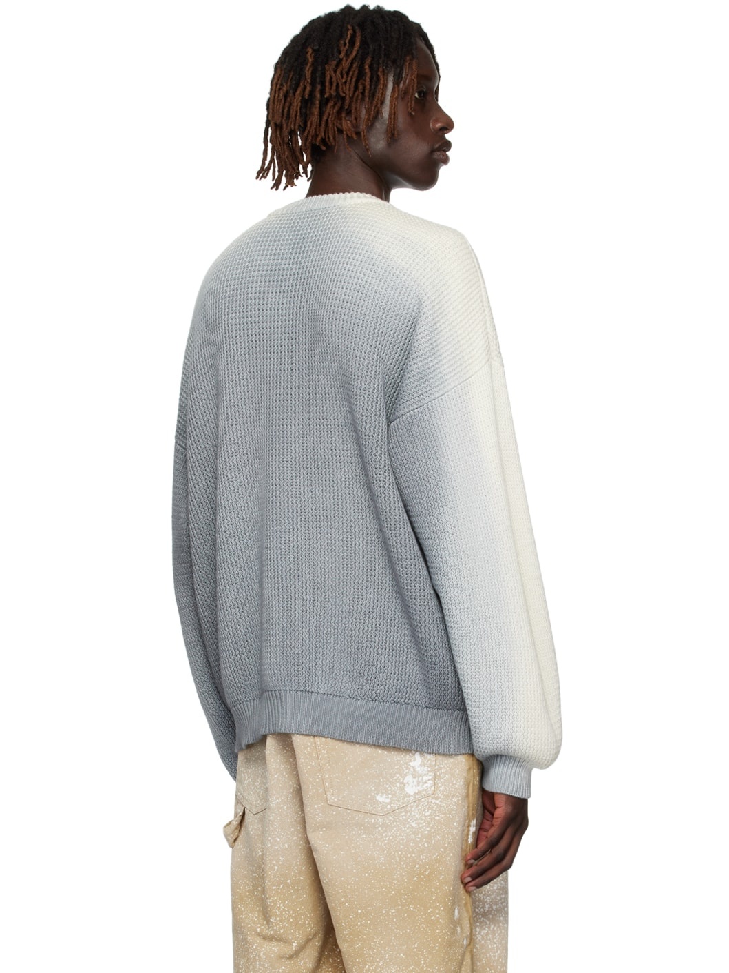 Gray Gradient Sweater - 3