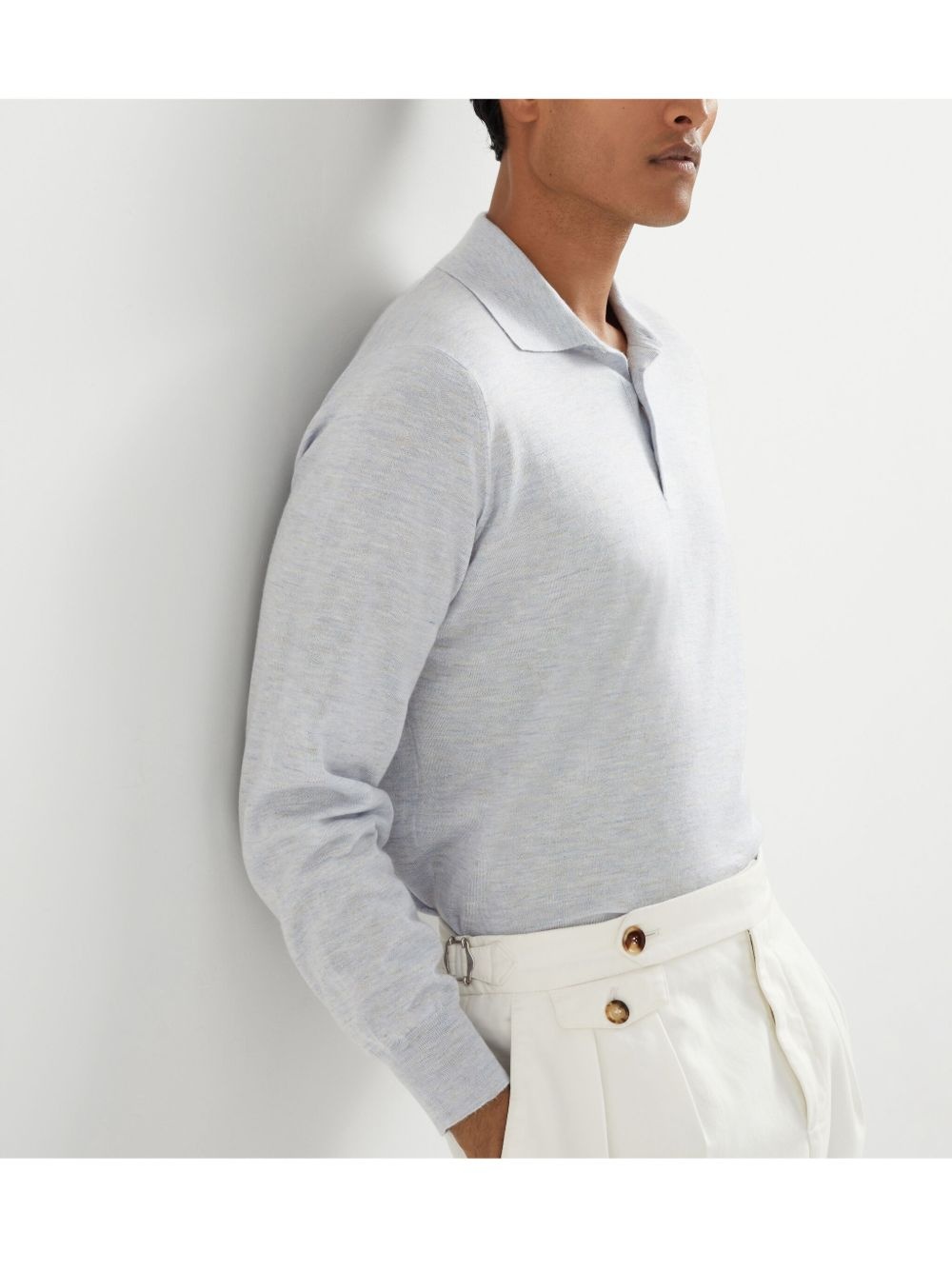 knitted polo shirt - 6