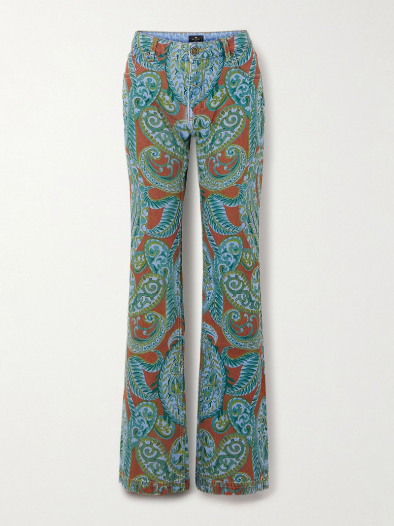 Paisley-print flared jeans Multi 1