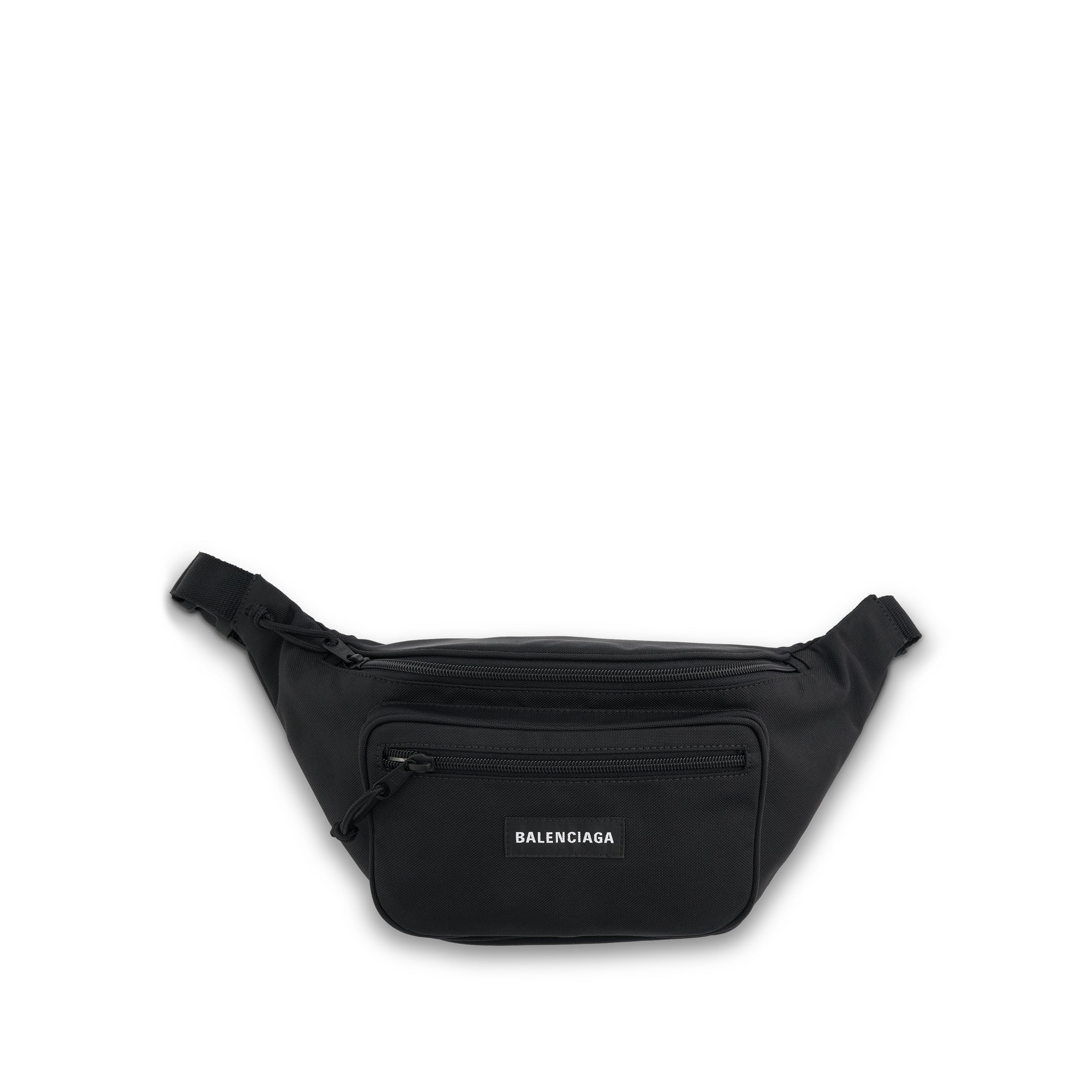 Nylon Casual Belt Bag in Black - 1