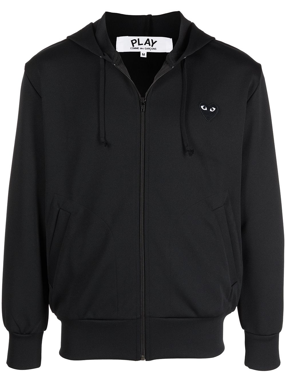 logo-print zipped hoodie - 1