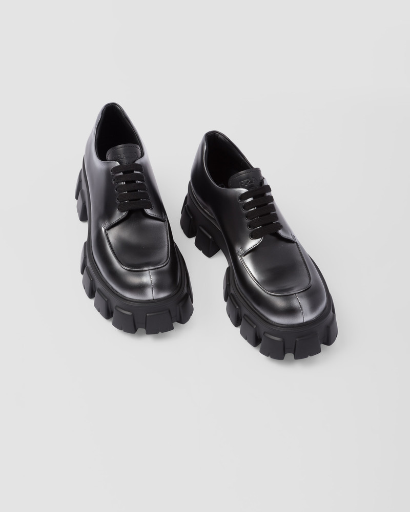 Monolith nuanced brushed leather lace-up shoes 4