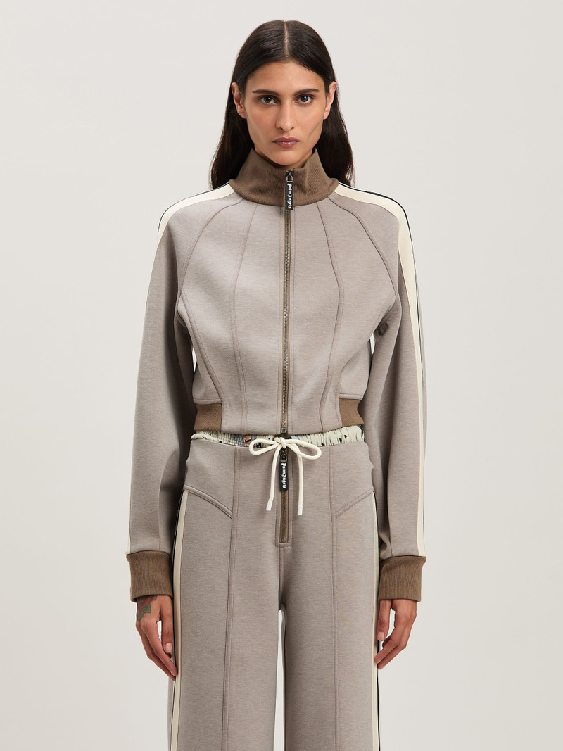 Neoprene cropped track jacket 3