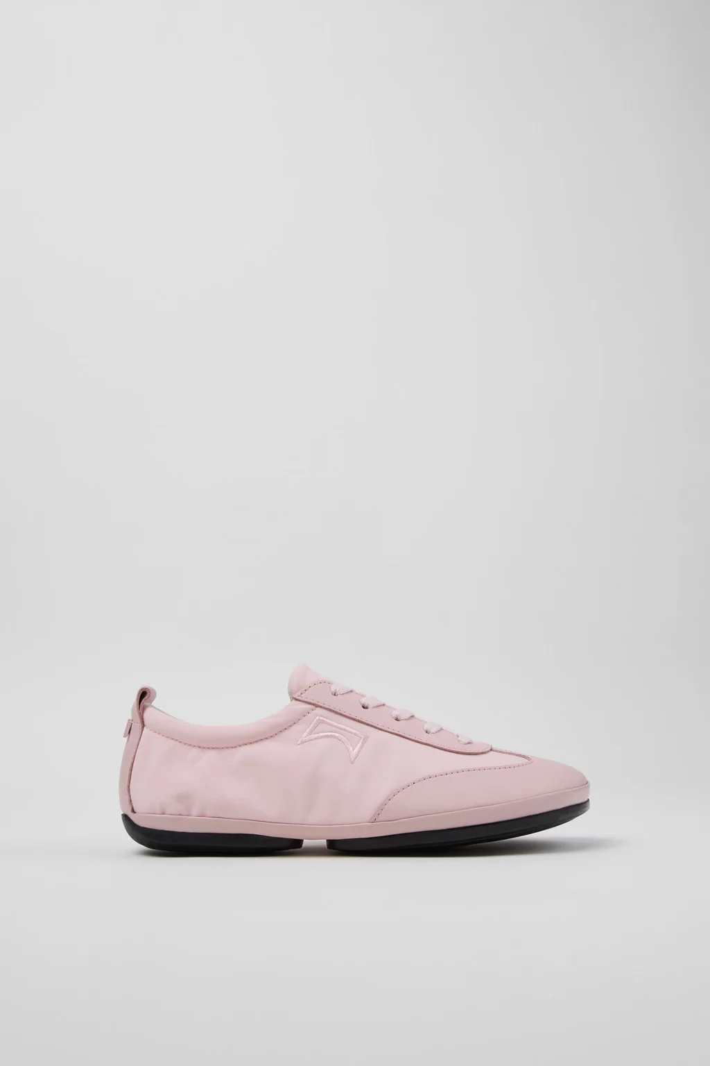 Right Nina Pink Textile and Leather Sneakers for Women. - 1