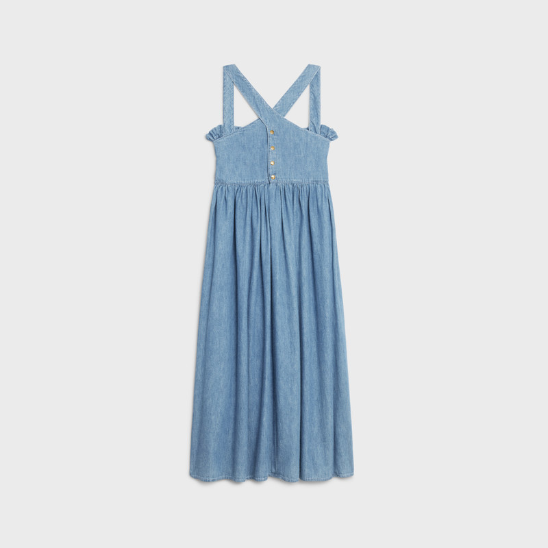 CELINE SUNDRESS IN OCEAN WASH DENIM outlook