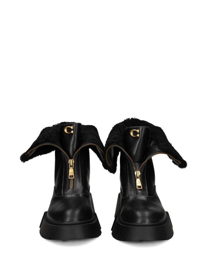 57mm Leah zip-up platform boots 4