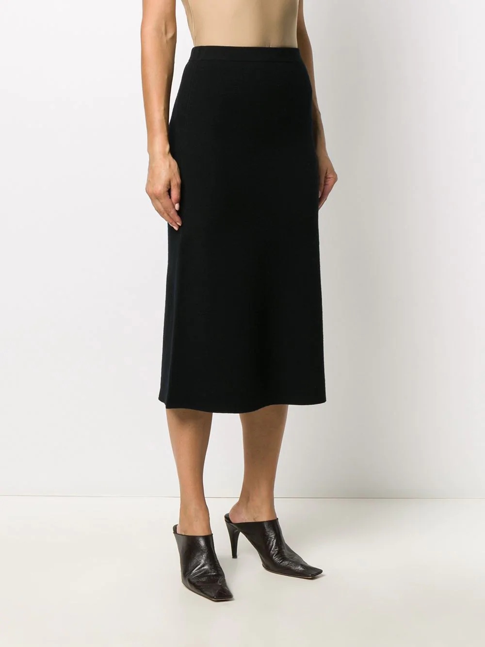 high-waisted midi skirt - 3