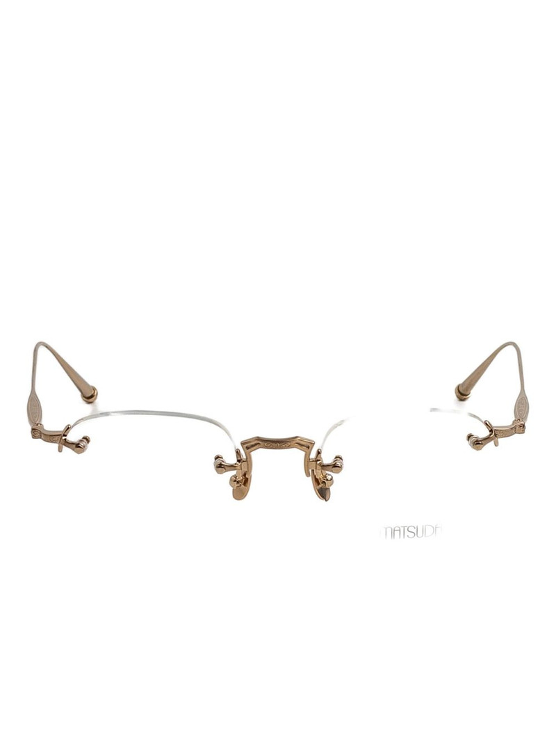geometric-frame glasses 1