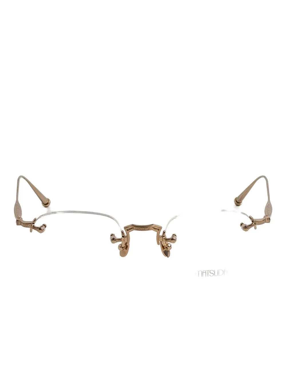 geometric-frame glasses - 1