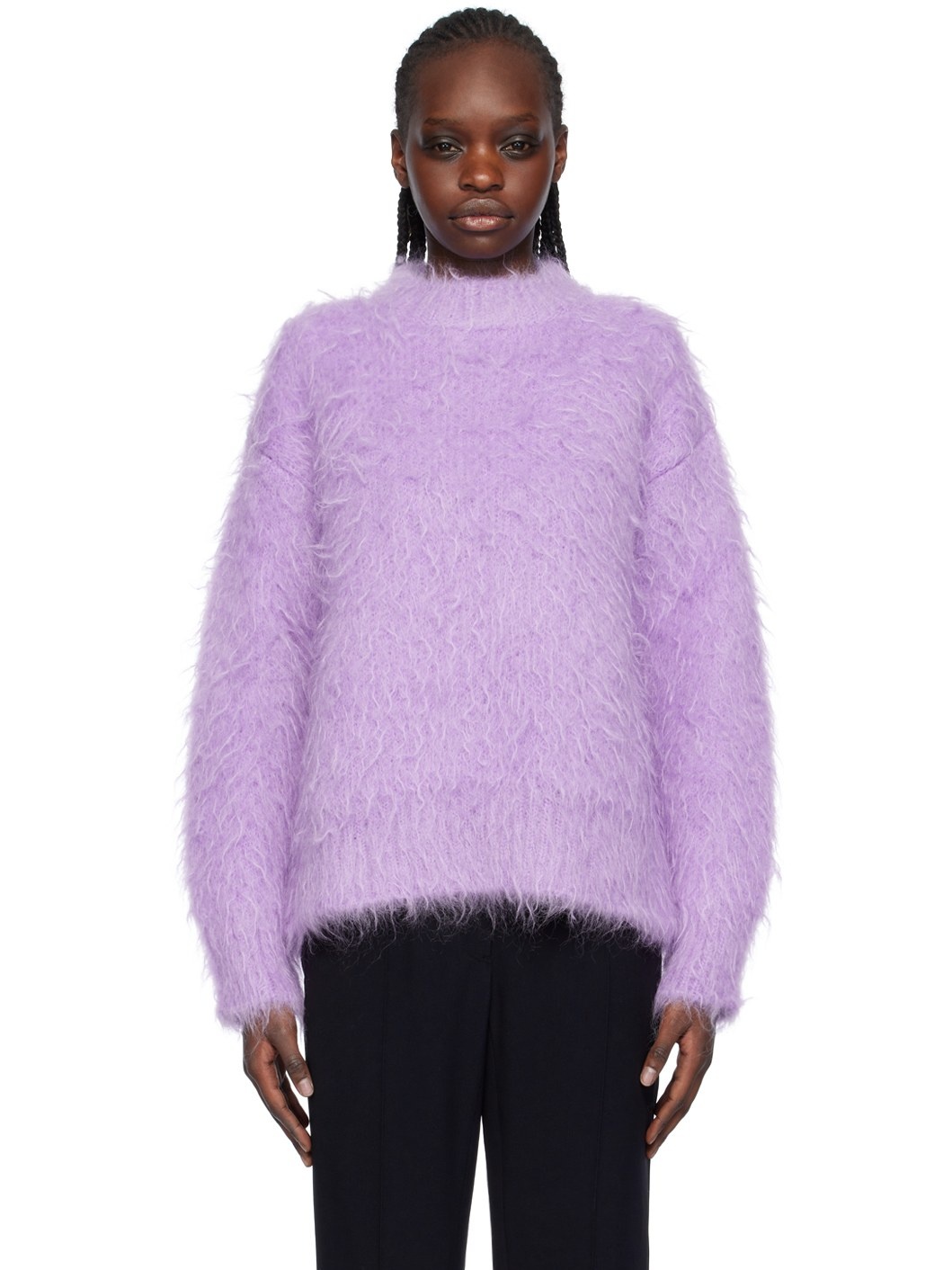 Jil Sander Purple Casentino Sweater | ssense | REVERSIBLE