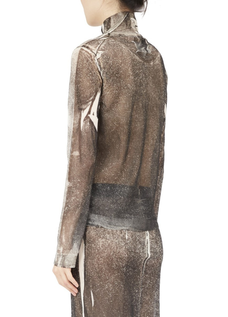 Serigraphic silk crepe top 8