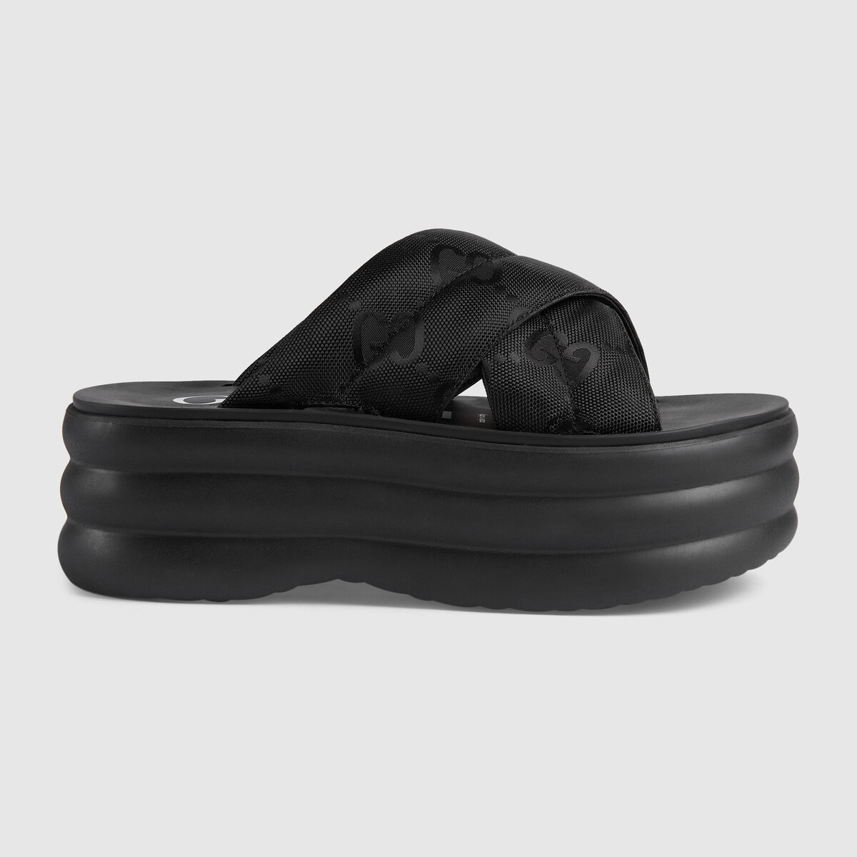 Women's GG platform slide sandal - 1