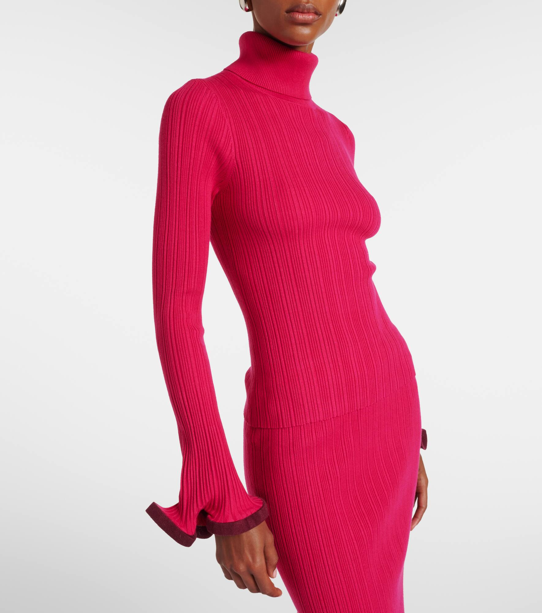 Lola ruffled turtleneck sweater - 6