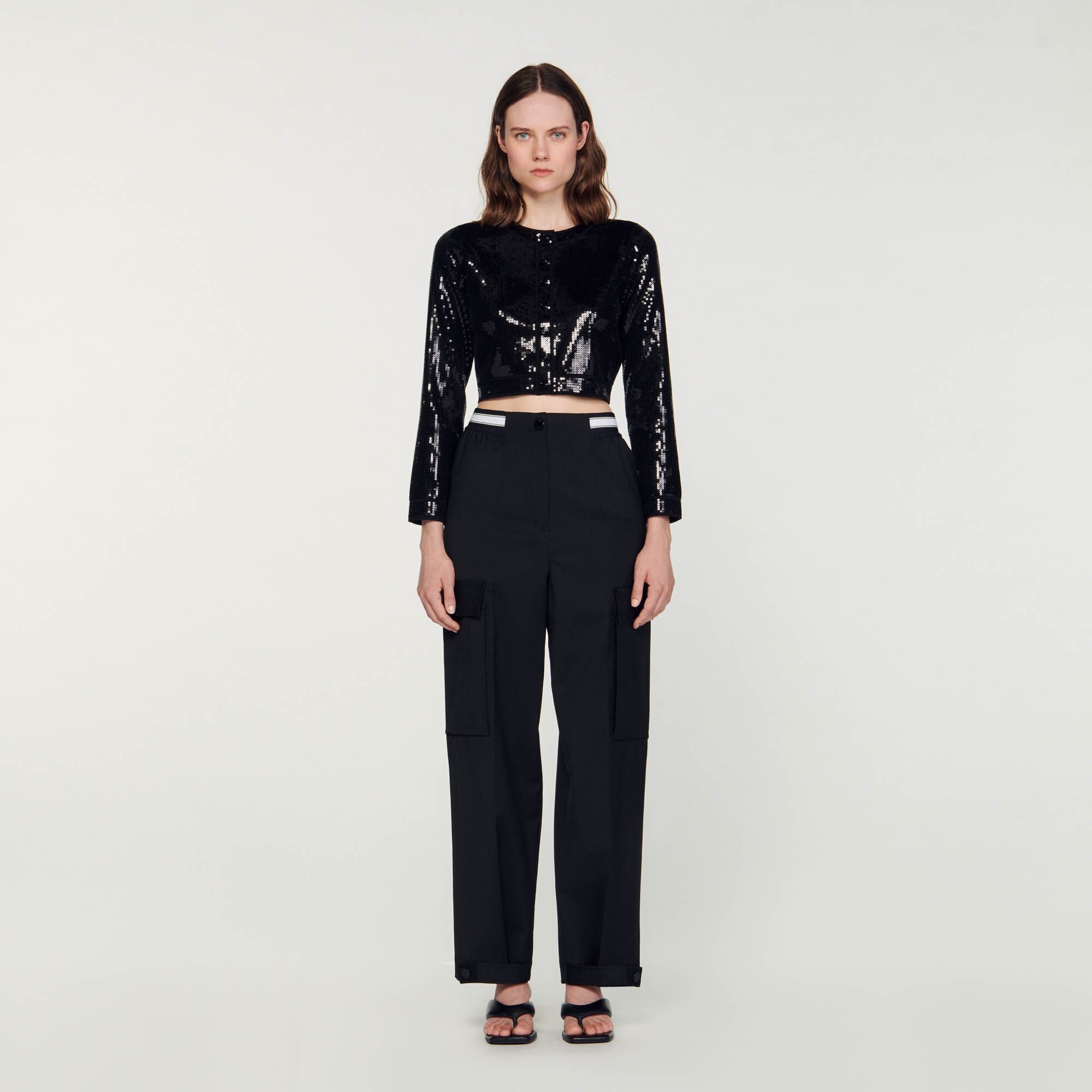 WIDE-LEG CARGO PANTS - 3
