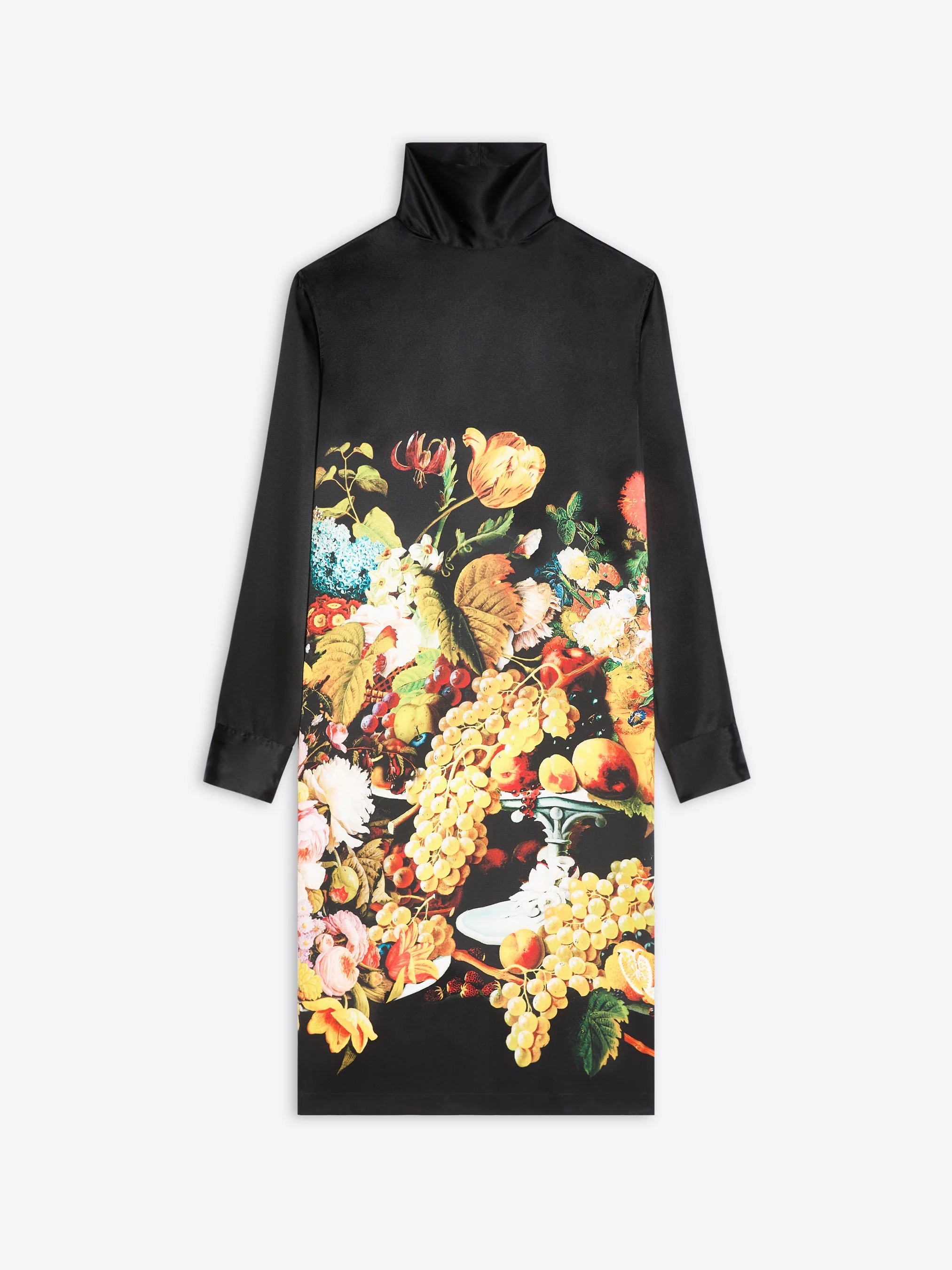 PRINTED SILK DRESS - 1
