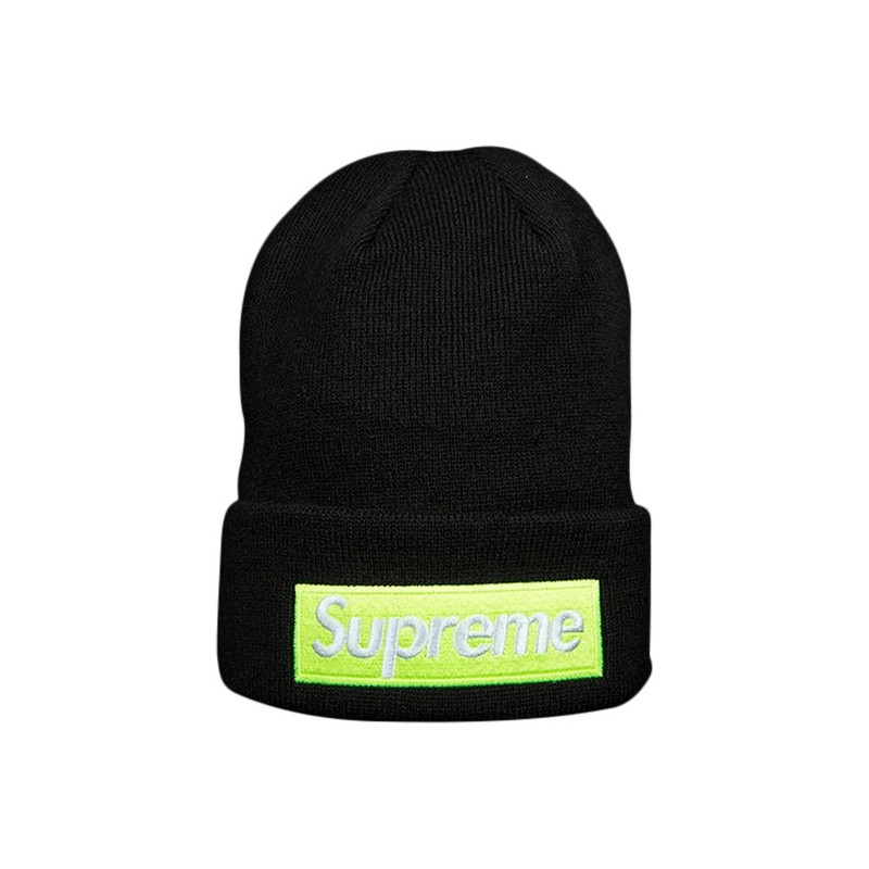 Supreme New Era Box Logo Beanie 'Black' - 1