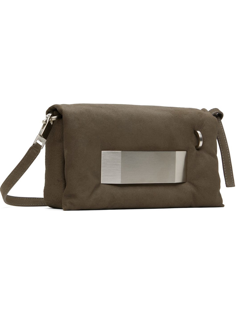 Rick Owens Gray Hollywood Pillow Griffin Bag outlook