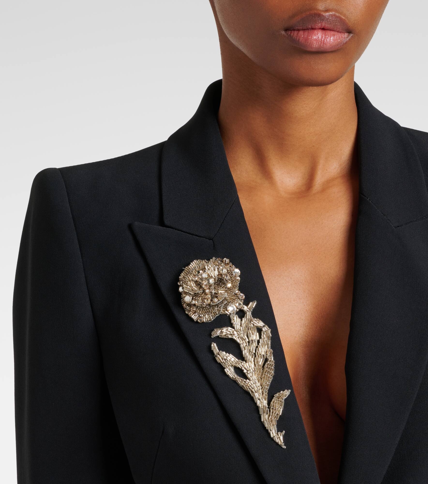 Embroidered blazer - 4