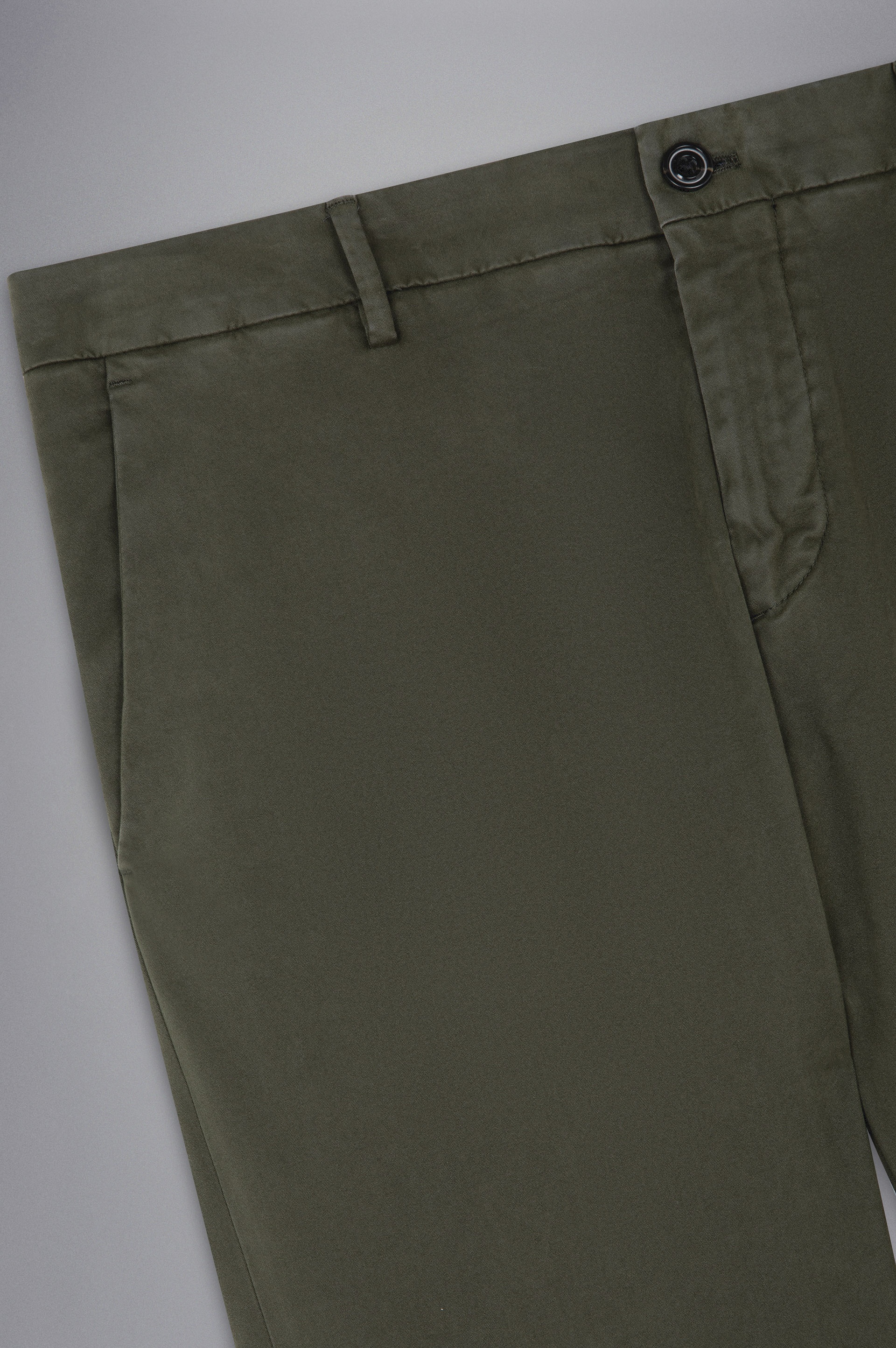 STRETCH COTTON SLIM CHINO TROUSERS - 5