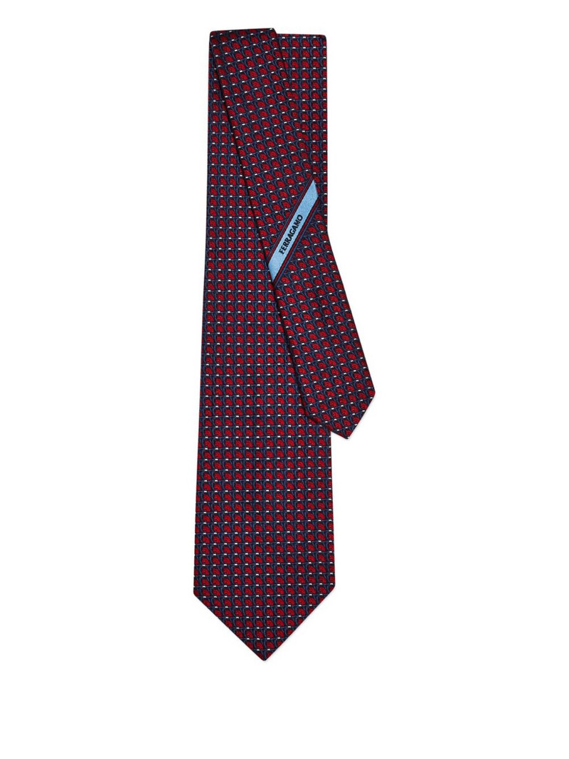 FERRAGAMO jacquard pegasus tie outlook