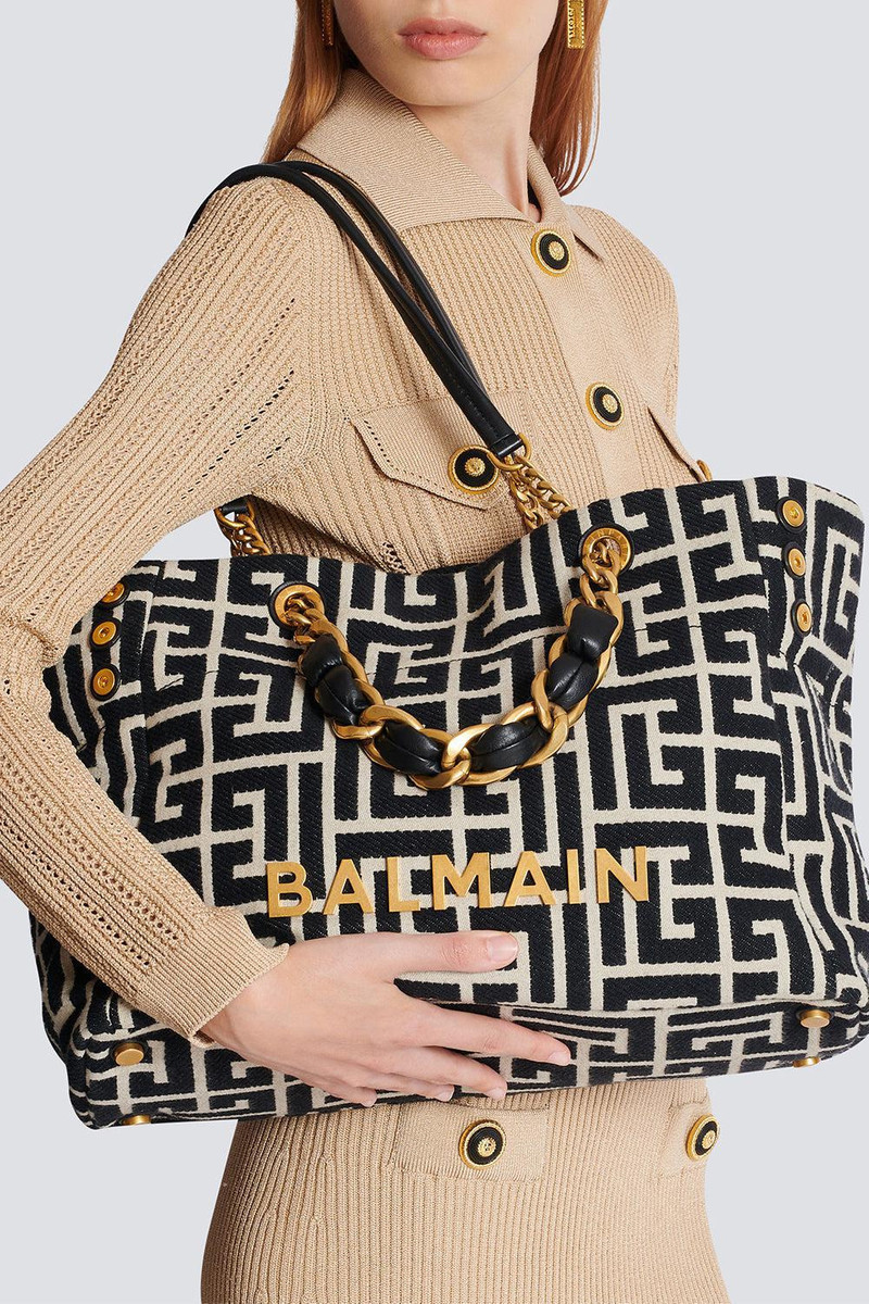 Balmain 1945 SOFT CABAS MONOGRAM HANDBAG outlook
