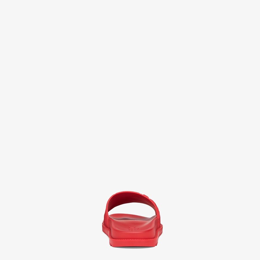 Red rubber slides - 3