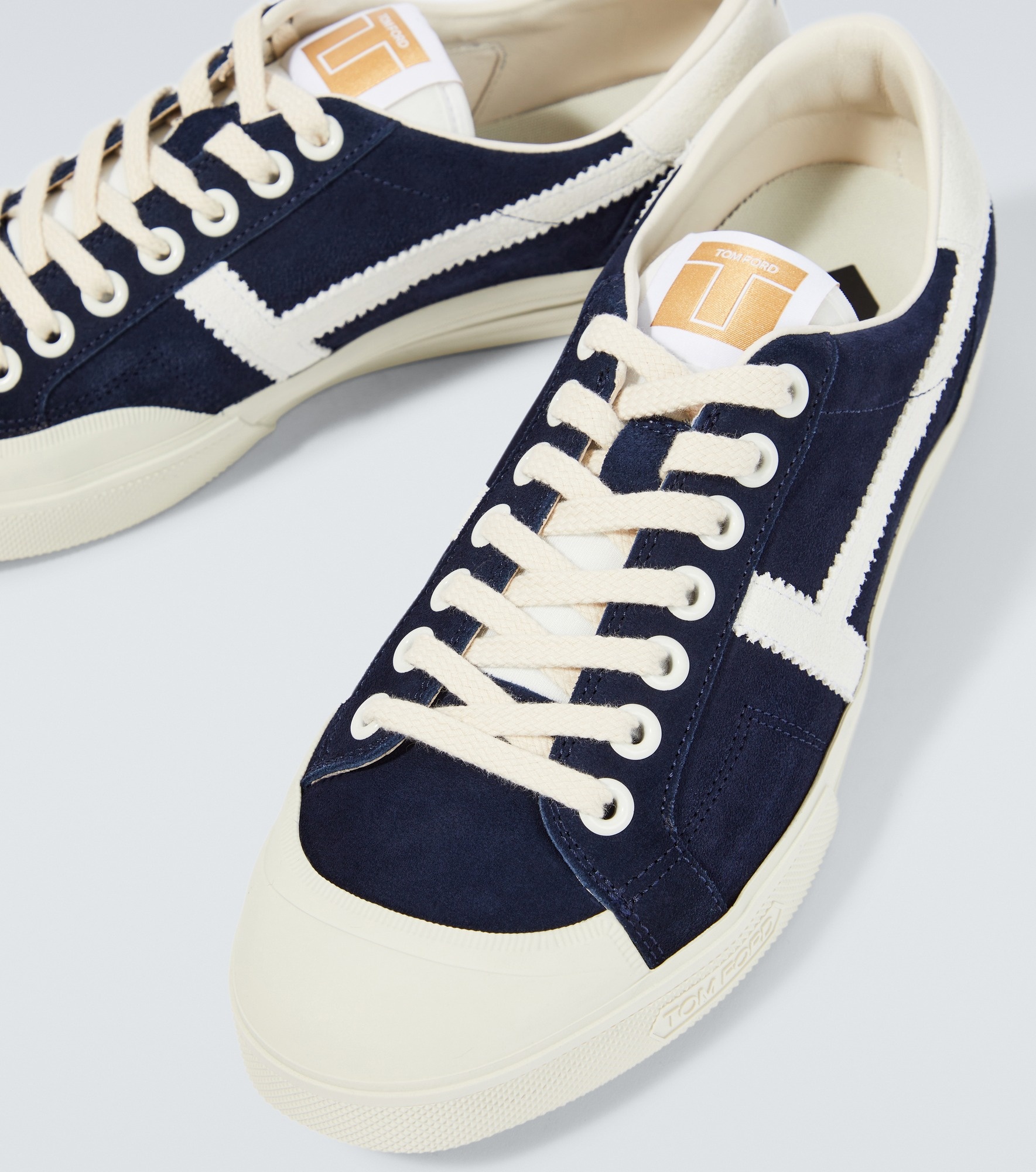 T suede low-top sneakers - 3