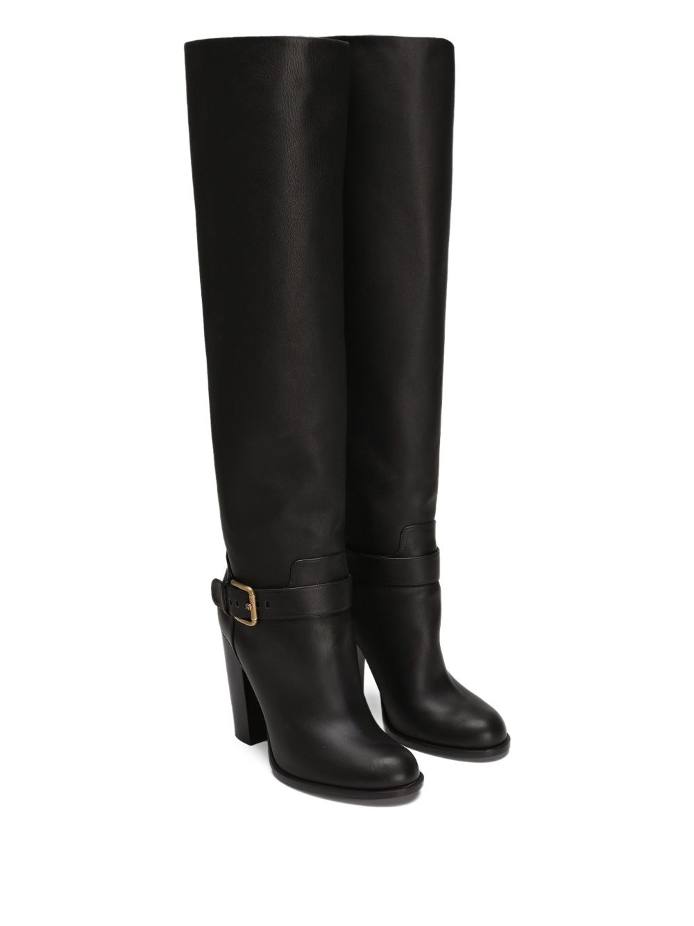 leather knee-high boots - 2