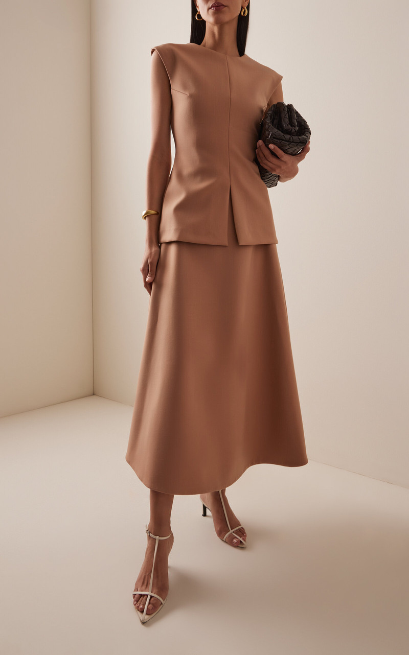 RÓHE Voluminous A-Line Skirt pink outlook